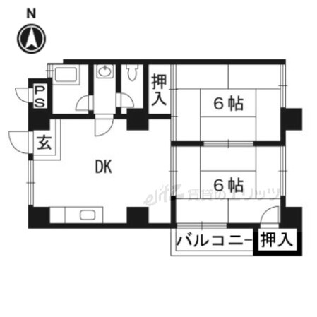 第2清涼マンションの物件間取画像